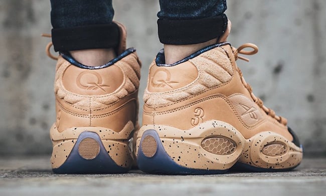 reebok question tan