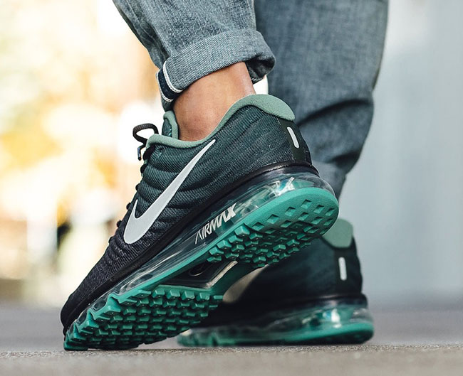 nike air max 2017 green black