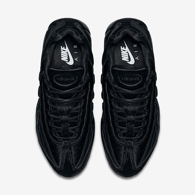 Nike Air Max 95 Premium Triple Black Pony Hair