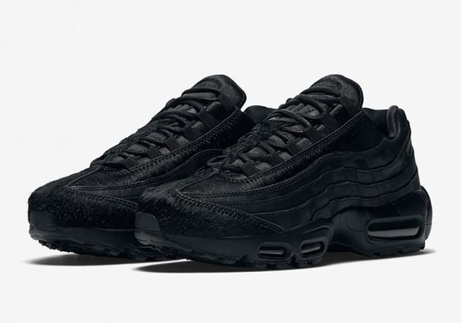 Nike Air Max 95 Premium ‘Triple Black’ with Pony Hair