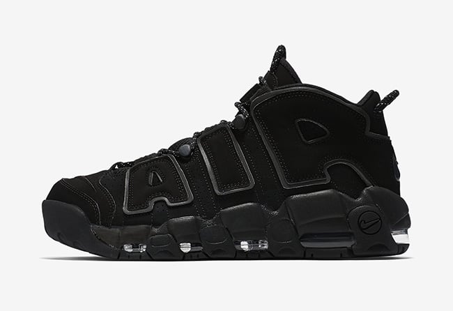 Nike Air More Uptempo Black Reflective