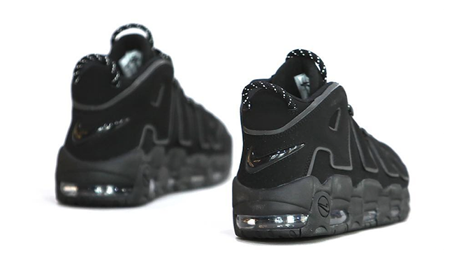 Nike Air More Uptempo Triple Black 3M Reflective