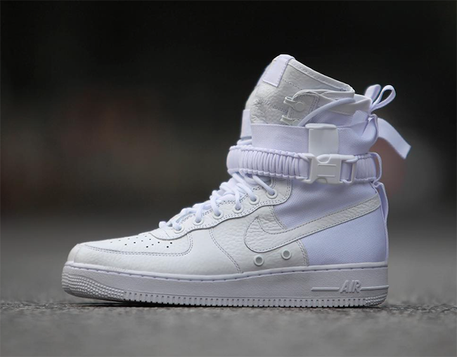 nike sf air force 1 high triple white