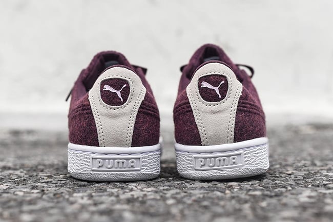 Puma Basket Classic Wool Wine Burgundy