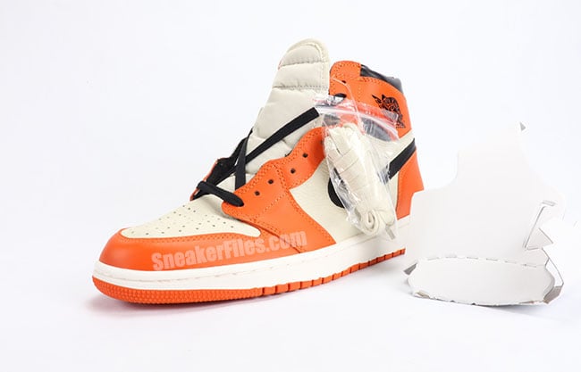 Real Fake Air Jordan 1 Reverse Shattered Backboard Away Fake Package