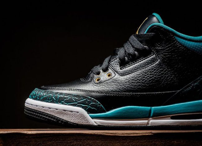 Rio Teal Air Jordan 3 GS Black