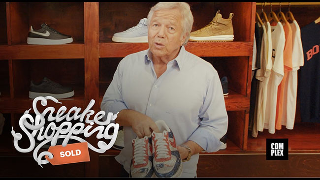 Robert Kraft Goes Sneaker Shopping