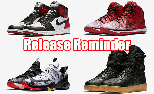 Sneakers Release November 3 5 2016