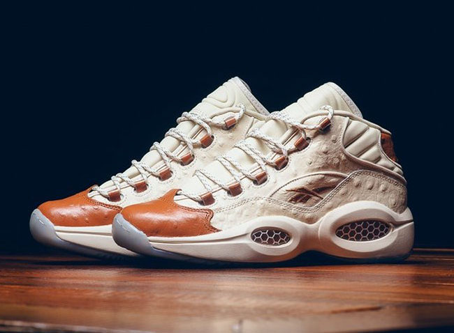 SNS x Reebok Question Mid Paper White Brown Malt