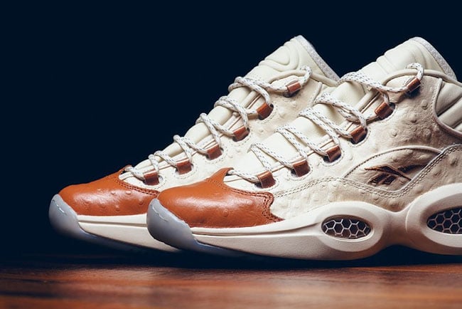 SNS x Reebok Question Mid Paper White Brown Malt