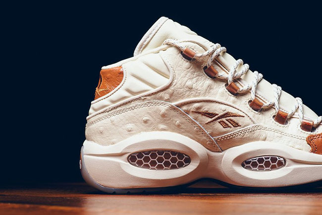 SNS x Reebok Question Mid Paper White Brown Malt