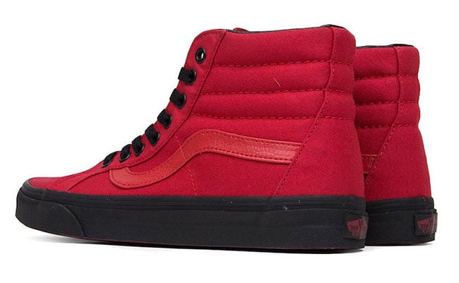 vans sk8 hi racing red