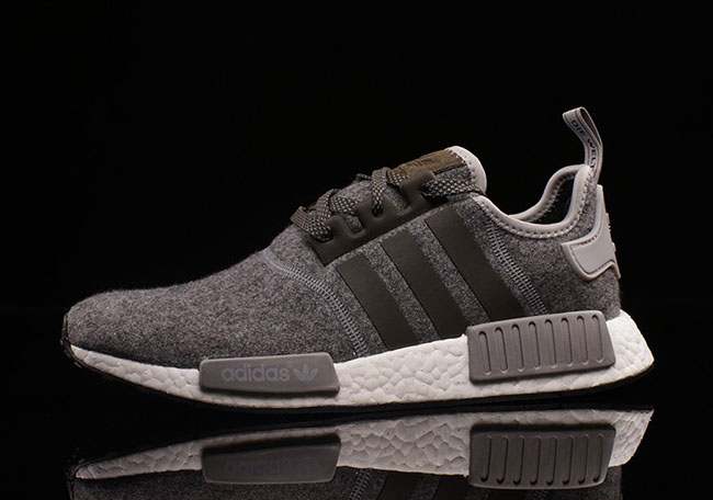 Wool adidas NMD Grey White