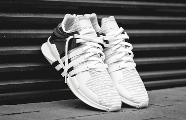 black and white adidas eqt