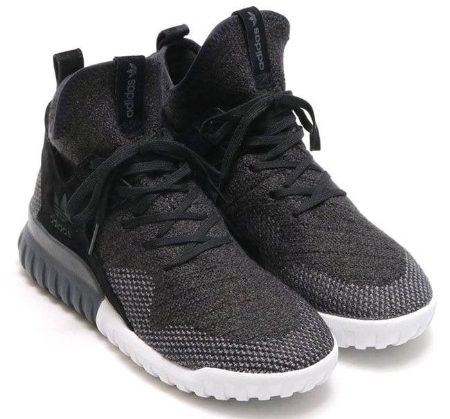 adidas Tubular X Primeknit Grey Black Sesame