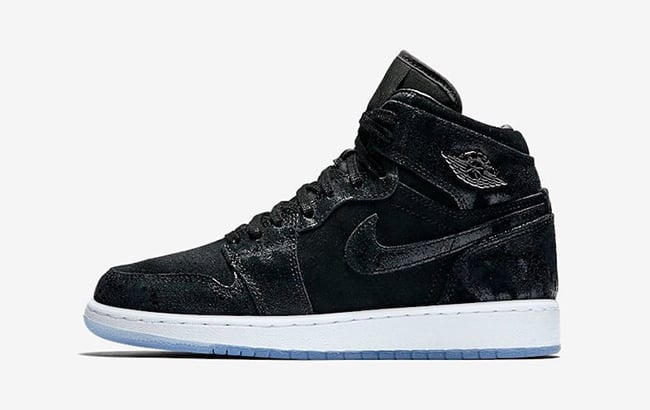 Air Jordan 1 Heiress Black Suede 2017