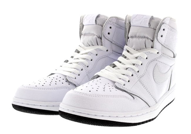 air jordan 1 retro high og white perforated