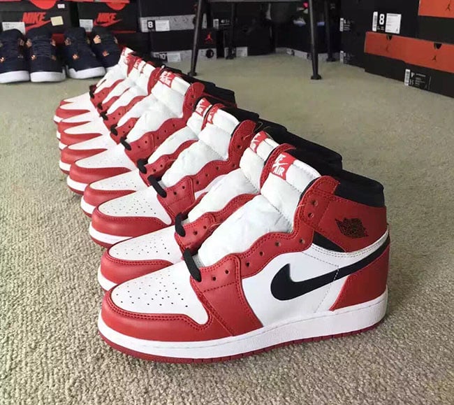 all jordan 1 chicago releases