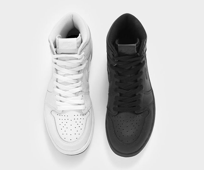 Air Jordan 1 Perforated White Black Pack