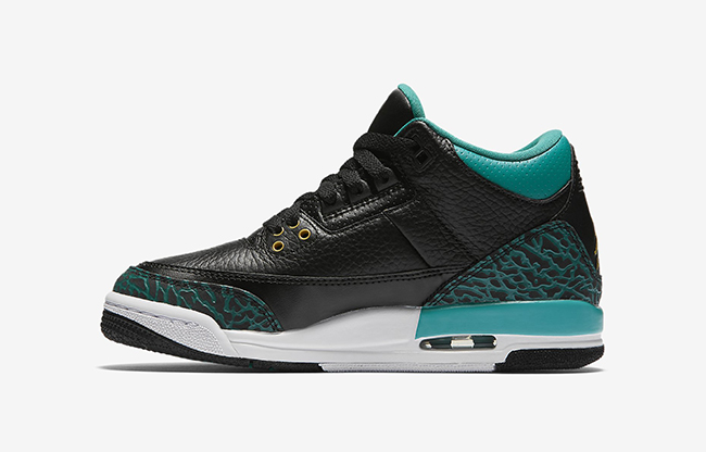 Air Jordan 3 Rio Teal Black Gold