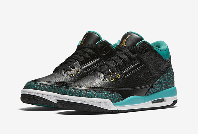 Air Jordan 3 Rio Teal Black Gold