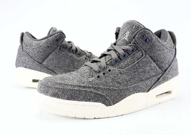 jordan 3 wool on feet