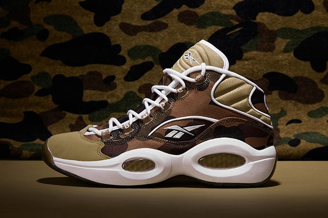 Bape x mita Sneakers x Reebok Question 1st Camo