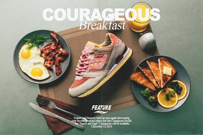 Feature x Saucony Courageous Bacon Eggs