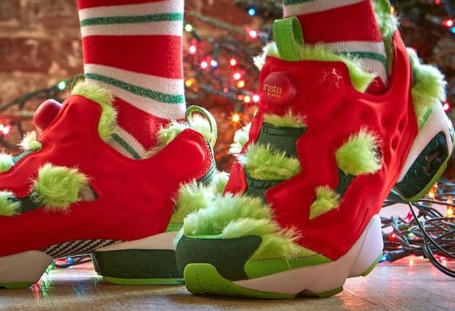 On Feet Look of the Reebok Insta Pump Fury ‘Grinch’