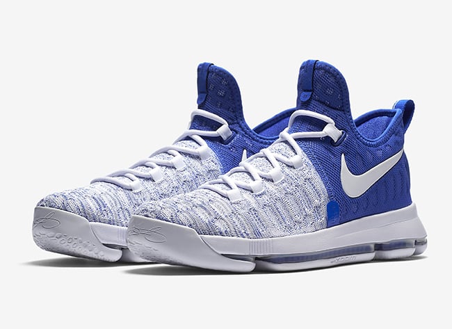 blue and white kd 9