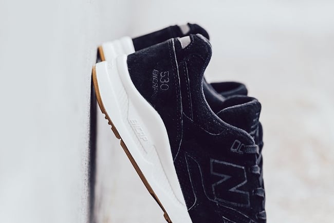 New Balance 530 Lux Black Suede