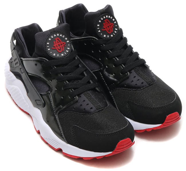 huarache nike red and black