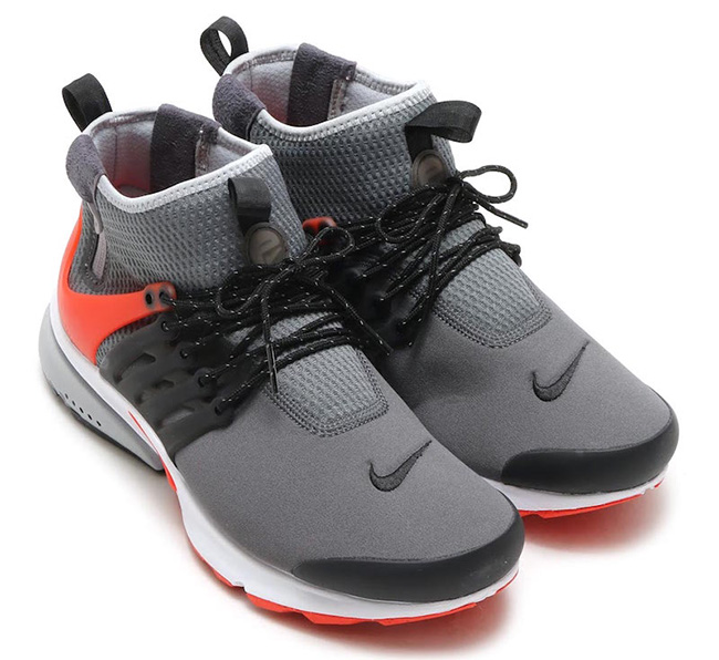 nike presto red and grey