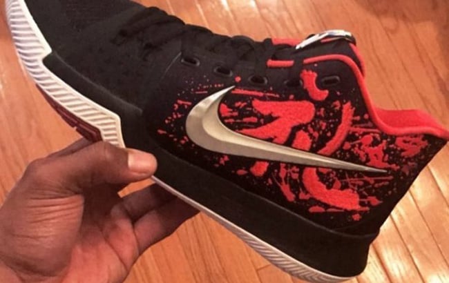 Nike Kyrie 3 in Black and Red