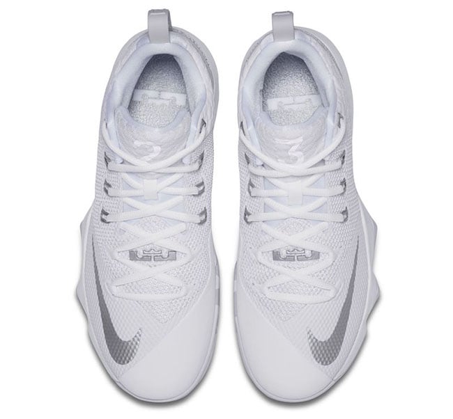 Nike LeBron Ambassador 9 White Metallic Silver 852413-100 | SneakerFiles