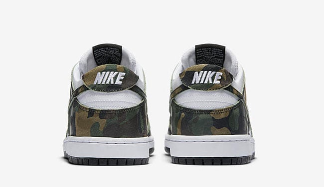 dunk low sb pro camo green