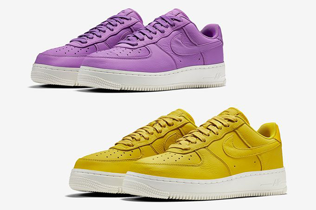 NikeLab Air Force 1 Low ‘Citron’ and ‘Purple Stardust’