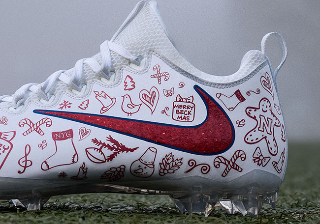 Odell Beckham Jr Nike Vapor Untouchable Christmas PE Cleat