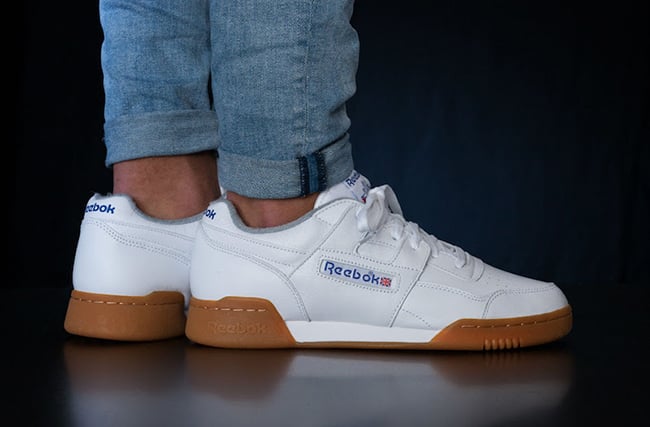 reebok classic with blue sole