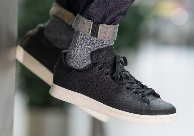 stan smith black leather