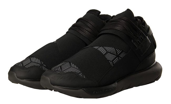 adidas Y-3 Qasa High Triple Black Geometric Pattern