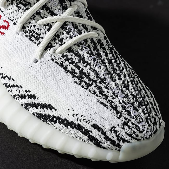 yeezy zebra stitching