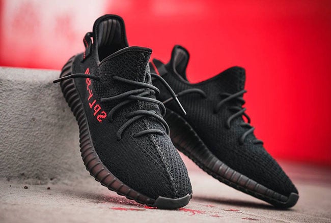 yeezy black red bred