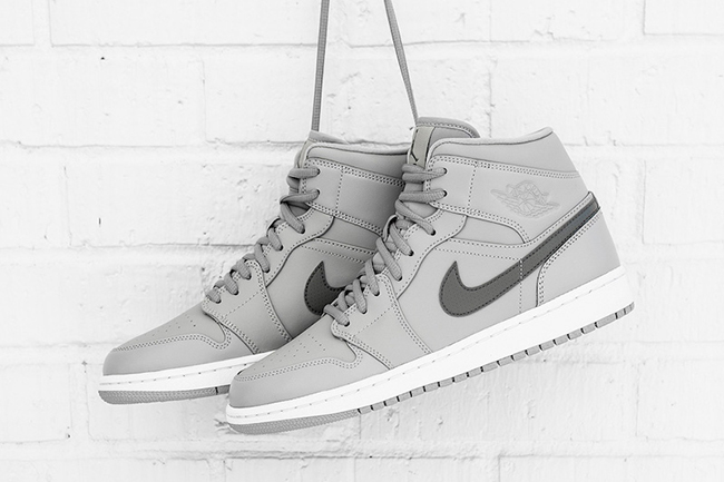 Air Jordan 1 Mid Wolf Grey Cool Grey