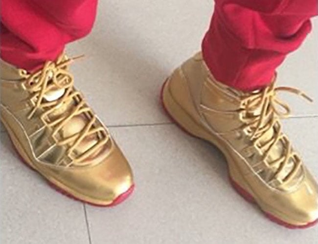 Air Jordan 11 Gold Red Bottom