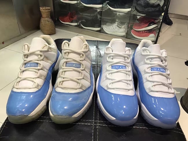 jordan 11 columbia low