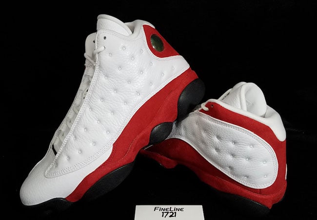 air jordan 13 white and red