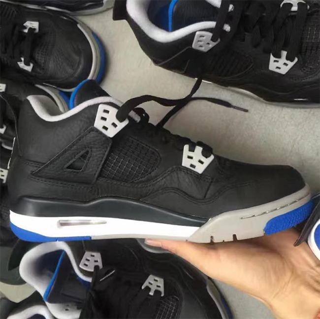 black blue jordan 4