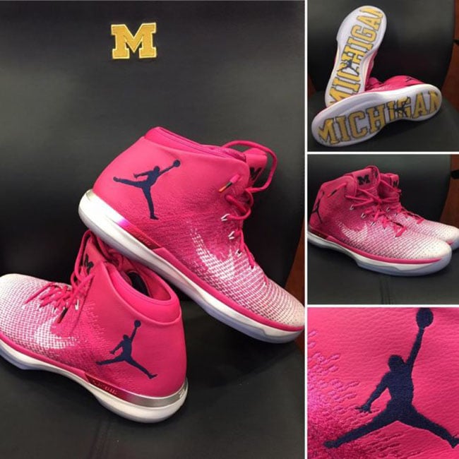 Air Jordan XXX1 Michigan Coaches vs Cancer PE