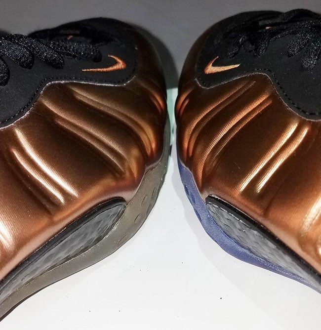 Copper Nike Foamposite 2017 2010 Comparison